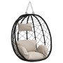 Cesta Silla Huevera Colgante sin Soporte Taupe Ratán Poli von , Gartenwippen - Ref: Foro24-42003846, Preis: 159,03 €, Rabatt: %