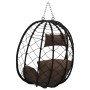 Cesta de Silla Huevo Colgante sin Soporte Café Ratán Poli von , Gartenwippen - Ref: Foro24-42003847, Preis: 156,26 €, Rabatt: %