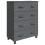 HAMAR sideboard solid dark gray pine wood 79x40x103.5 cm by vidaXL, Sideboards - Ref: Foro24-340426, Price: 171,09 €, Discoun...