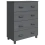 HAMAR sideboard solid dark gray pine wood 79x40x103.5 cm by vidaXL, Sideboards - Ref: Foro24-340426, Price: 169,15 €, Discoun...