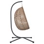 Cesta de Silla Hueva Colgante con Soporte de Poliratán Café von , Gartenwippen - Ref: Foro24-42003848, Preis: 207,38 €, Rabat...