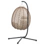 Cesta de Silla Hueva Colgante con Soporte de Poliratán Café von , Gartenwippen - Ref: Foro24-42003848, Preis: 207,38 €, Rabat...