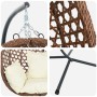 Cesta de Silla Hueva Colgante con Soporte de Poliratán Café von , Gartenwippen - Ref: Foro24-42003848, Preis: 207,38 €, Rabat...