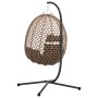 Cesta Silla Huevo Colgante con Base Café de Ratán Sintético von , Gartenwippen - Ref: Foro24-42003849, Preis: 207,38 €, Rabat...