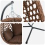 Cesta Silla Huevo Colgante con Base Café de Ratán Sintético von , Gartenwippen - Ref: Foro24-42003849, Preis: 207,38 €, Rabat...