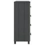 HAMAR sideboard solid dark gray pine wood 79x40x103.5 cm by vidaXL, Sideboards - Ref: Foro24-340426, Price: 169,15 €, Discoun...