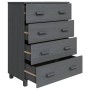 HAMAR sideboard solid dark gray pine wood 79x40x103.5 cm by vidaXL, Sideboards - Ref: Foro24-340426, Price: 171,09 €, Discoun...