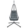 Silla Colgante con Soporte y Cojín Antracita de Acero | Foro24.es | Tu tienda online para hogar, jardín y más Foro24.es