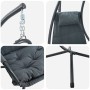 Silla Colgante con Soporte y Cojín Antracita de Acero | Foro24.es | Tu tienda online para hogar, jardín y más Foro24.es
