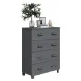 HAMAR sideboard solid dark gray pine wood 79x40x103.5 cm by vidaXL, Sideboards - Ref: Foro24-340426, Price: 169,15 €, Discoun...