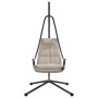 Silla Colgante con Soporte y Cojín Taupe Acero | Foro24.es | Tu tienda online para hogar, jardín y más Foro24.es