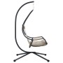 Silla Colgante con Soporte y Cojín Taupe Acero | Foro24.es | Tu tienda online para hogar, jardín y más Foro24.es