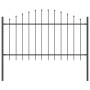 Valla de jardín con arco gris 1,7x1 m de acero de , Paneles de vallas - Ref: Foro24-42003903, Precio: 53,52 €