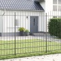 Valla de jardín  con parte superior en arco gris 1,7x2 m de acero | Foro24.es | Tu tienda online para hogar, jardín y más Foro24.es
