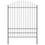 Valla de jardín con parte superior en arco gris 1,7x2 m de acero de , Paneles de vallas - Ref: Foro24-42003907, Precio: 88,86 €