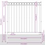 valla de jardín  gris 1,7x1,2 m de acero | Foro24.es | Tu tienda online para hogar, jardín y más Foro24.es