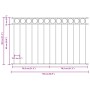 Panel de Cerca de Acero Gris 1.7x0.8 m | Foro24.es | Tu tienda online para hogar, jardín y más Foro24.es
