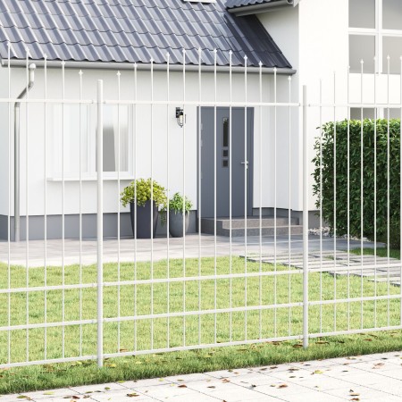VidaXL Cerca de Jardín con Parte Superior de Arco Blanca 1,7x2 m de Acero | Foro24.es | Tu tienda online para hogar, jardín y más Foro24.es
