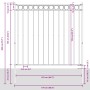 Cerca de Jardín Blanca VidaXL 1,7x1,5 m de Acero | Foro24.es | Tu tienda online para hogar, jardín y más Foro24.es