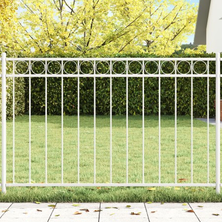 Panel de cerca  Blanco 1,7x0,8 m de acero | Foro24.es | Tu tienda online para hogar, jardín y más Foro24.es