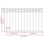 Panel de cerca Blanco 1,7x1 m de acero by , fence panels - Ref: Foro24-42003927, Price: 58,81 €, Discount: %