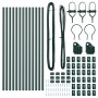 Postes de cerca 13 pcs Verde Ø32 mm 120 cm Acero Galvanizado | Foro24.es | Tu tienda online para hogar, jardín y más Foro24.es