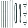 postes de cerca 7 pcs Verde Ø32 mm 170 cm Acero Galvanizado | Foro24.es | Tu tienda online para hogar, jardín y más Foro24.es