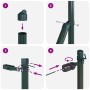 Poste de Cerca 13 pcs Verde Ø32 mm 190 cm Acero Galvanizado | Foro24.es | Tu tienda online para hogar, jardín y más Foro24.es