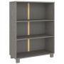 HAMAR Regal aus massivem hellgrauem Kiefernholz, 85 x 35 x 112 cm von vidaXL, Bücherregale und Regale - Ref: Foro24-340487, P...