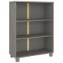 HAMAR solid light gray pine wood shelf 85x35x112 cm by vidaXL, Bookcases and shelves - Ref: Foro24-340487, Price: 99,00 €, Di...