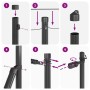 Postes de Cerca 7 pcs Gris Ø32 mm 120 cm Acero Galvanizado | Foro24.es | Tu tienda online para hogar, jardín y más Foro24.es