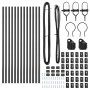 Postes de Cerca 13 pcs Gris Ø32 mm 120 cm Acero Galvanizado | Foro24.es | Tu tienda online para hogar, jardín y más Foro24.es