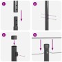 VidaXL Poste para Cercas 13 pcs Gris Ø32 mm 200 cm Acero Galvanizado | Foro24.es | Tu tienda online para hogar, jardín y más Foro24.es