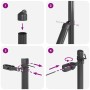 VidaXL Poste para Cercas 13 pcs Gris Ø32 mm 200 cm Acero Galvanizado | Foro24.es | Tu tienda online para hogar, jardín y más Foro24.es