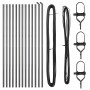 Postes de Cerca 13 pcs Gris Ø32 mm 210 cm Acero Galvanizado | Foro24.es | Tu tienda online para hogar, jardín y más Foro24.es
