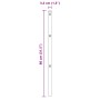 Postes de Cerca 13 pcs Ø32 mm 80 cm Acero Galvanizado | Foro24.es | Tu tienda online para hogar, jardín y más Foro24.es