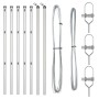 Postes de Cerca 7 pcs Ø32 mm 100 cm Acero Galvanizado | Foro24.es | Tu tienda online para hogar, jardín y más Foro24.es