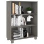 HAMAR solid light gray pine wood shelf 85x35x112 cm by vidaXL, Bookcases and shelves - Ref: Foro24-340487, Price: 100,37 €, D...