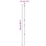 Posts de cerca 13 pcs Ø32 mm 150 cm Acero galvanizado | Foro24.es | Tu tienda online para hogar, jardín y más Foro24.es