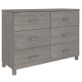 HAMAR sideboard solid light gray pine wood 113x40x80 cm by vidaXL, Sideboards - Ref: Foro24-340451, Price: 167,42 €, Discount: %