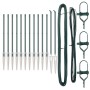 postes de cerca con pico 13 pcs Ø32 mm 100 cm acero galvanizado | Foro24.es | Tu tienda online para hogar, jardín y más Foro24.es