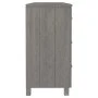 HAMAR Sideboard aus massivem hellgrauem Kiefernholz 113x40x80 cm von vidaXL, Sideboards - Ref: Foro24-340451, Preis: 165,19 €...
