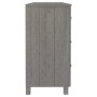 HAMAR sideboard solid light gray pine wood 113x40x80 cm by vidaXL, Sideboards - Ref: Foro24-340451, Price: 167,42 €, Discount: %