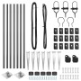 Postes de cerca con pica 7 pcs Ø32 mm 100 cm Acero galvanizado | Foro24.es | Tu tienda online para hogar, jardín y más Foro24.es