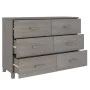 HAMAR Sideboard aus massivem hellgrauem Kiefernholz 113x40x80 cm von vidaXL, Sideboards - Ref: Foro24-340451, Preis: 165,19 €...