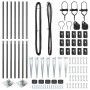 Publicación de Poste de Cerca con Pica 7 pcs Ø32 mm 160 cm Acero Galvanizado | Foro24.es | Tu tienda online para hogar, jardín y más Foro24.es