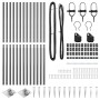 VidaXL Postes de Cerca con Punta 13 pcs Ø32 mm 170 cm Acero Galvanizado | Foro24.es | Tu tienda online para hogar, jardín y más Foro24.es