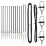 Publicaciones de valla con punta 13 pcs Ø32 mm 180 cm Acero galvanizado | Foro24.es | Tu tienda online para hogar, jardín y más Foro24.es