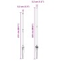 Publicaciones de valla con punta 13 pcs Ø32 mm 180 cm Acero galvanizado | Foro24.es | Tu tienda online para hogar, jardín y más Foro24.es
