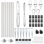 Postes de cerca con pica 7 pcs Ø32 mm 80 cm de acero galvanizado | Foro24.es | Tu tienda online para hogar, jardín y más Foro24.es
